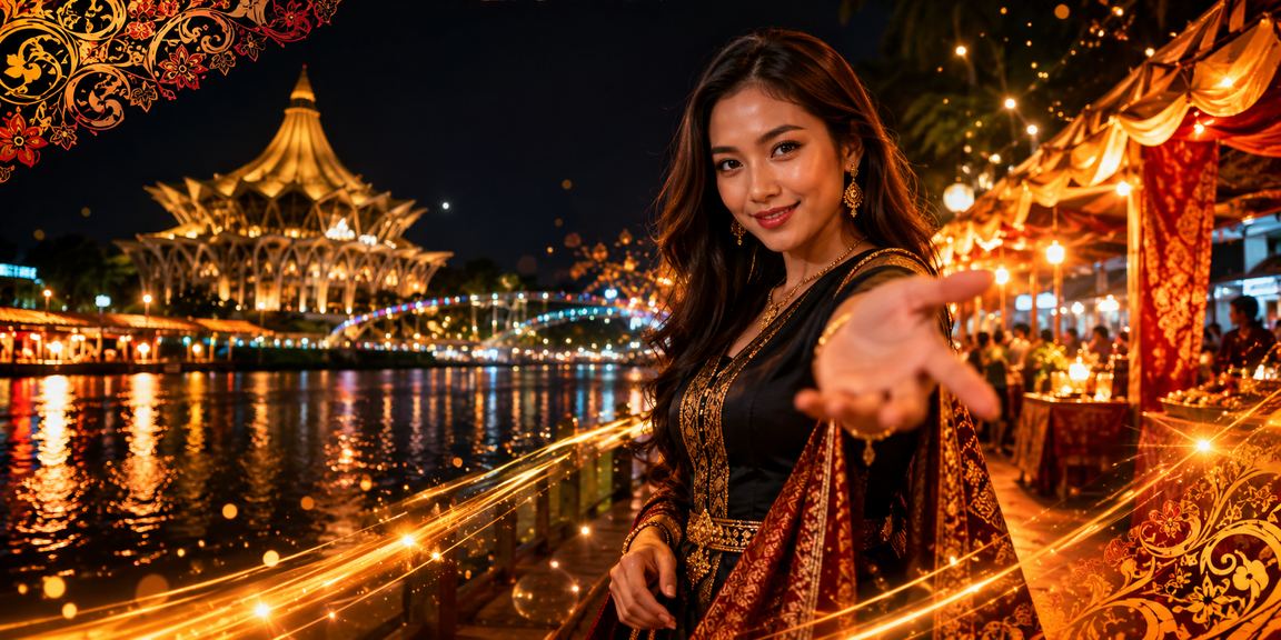 Suasana pertaruhan kasino dalam talian bergaya Malaysia di Kuching Sarawak